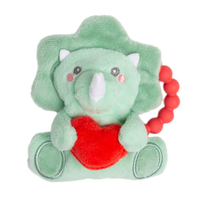 dino crinkle teether