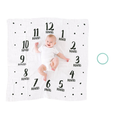 watch me grow milestone blanket