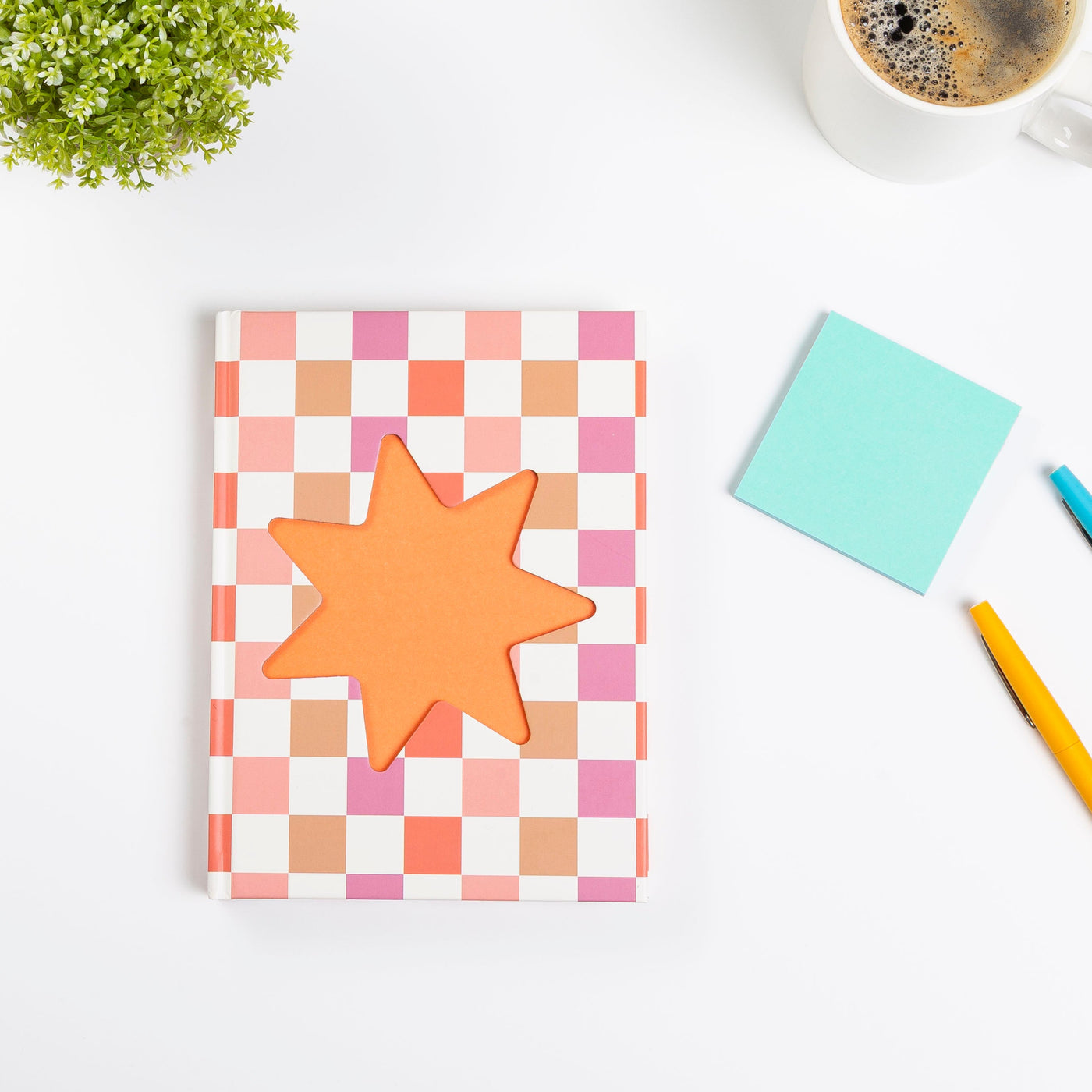 pink & orange cut out journal