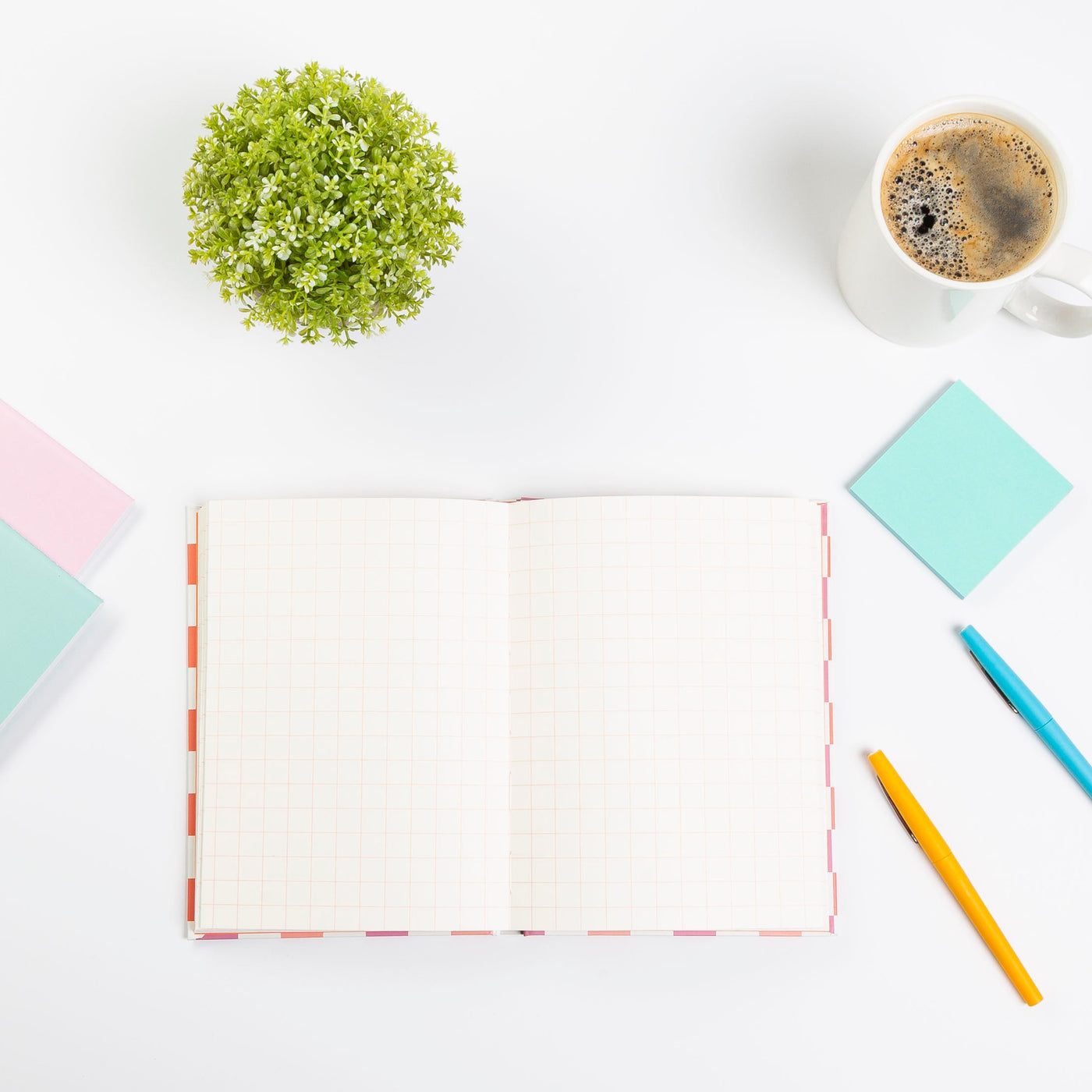 pink & orange cut out journal