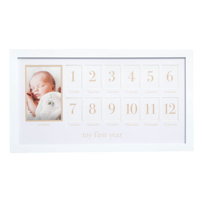 first year frame with beige mat