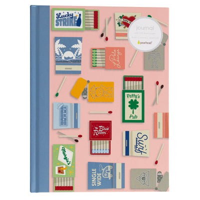 blue matchbook journal