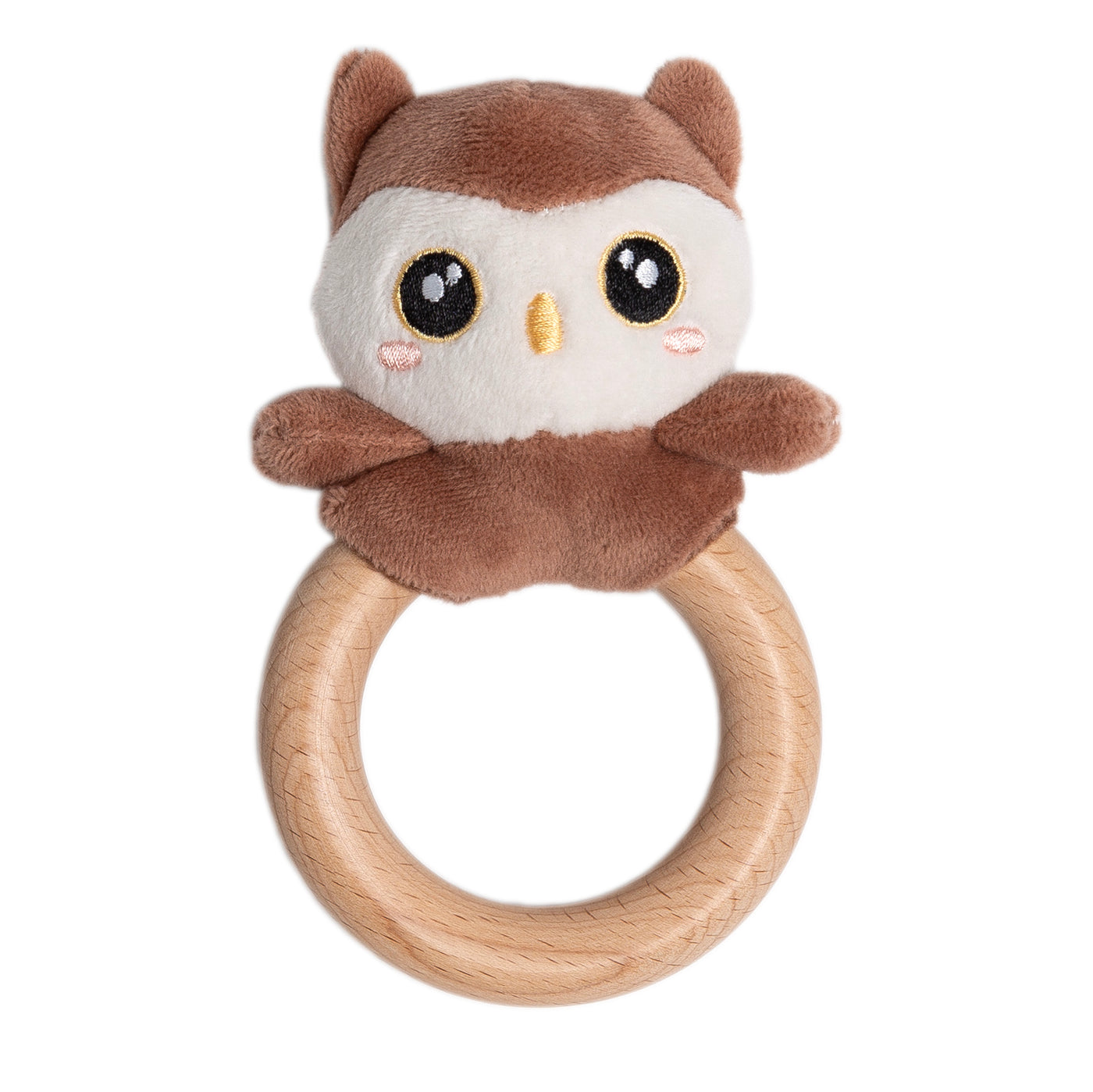 owl wooden teether