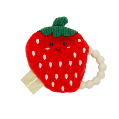 strawberry crinkle teether