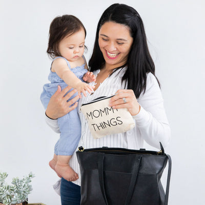 Pearhead's mommy and baby travel pouch