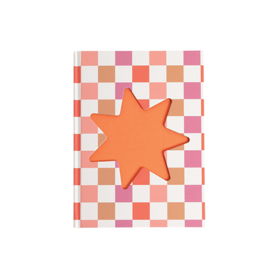 pink & orange cut out journal