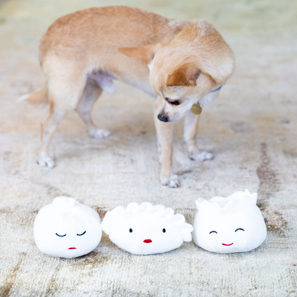 dim sum dumplings dog toy set Pearhead